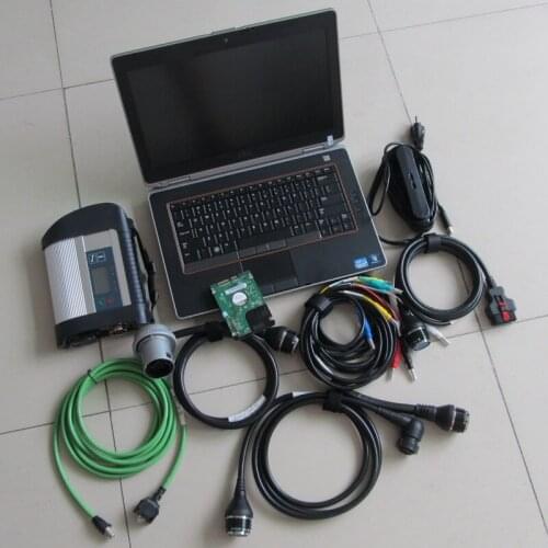 Software installed HDD/SSD professional auto scanner MB Star C4 laptop E6420 MB SD Connect Compact 4 car Diagnostic Tool