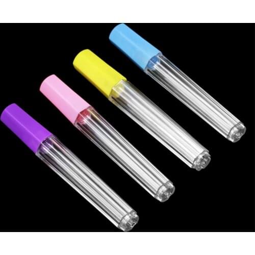 MIUSIE 10Pcs Clear Plastic Embroidery Felting Sewing Needles Container Pin Needle Storage Tubes Bottle Holder Storage Cases