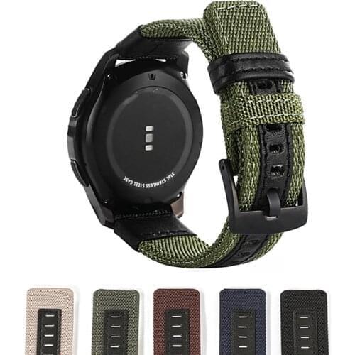 22mm Watch Strap For Xiaomi Watch Color MI Smart Watch Color Nylon Canvas Band Bracelet Watchbands for Huami Amazfit GTR 2 2E