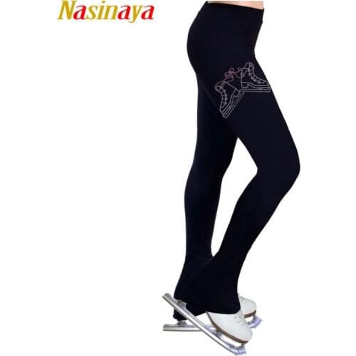 Customized Figure Skating pants long trousers for Girl Women Training Competition Patinaje Ice Skating Warm Fleece Gymnastics 26