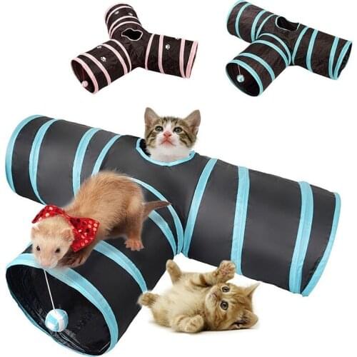 Collapsible Tunnel Toy Y Shape Cat Toys Pet Collapsible Cat Cube Kitten Indoor Outdoor Toys Pet Supplies Foldable Pet Toy