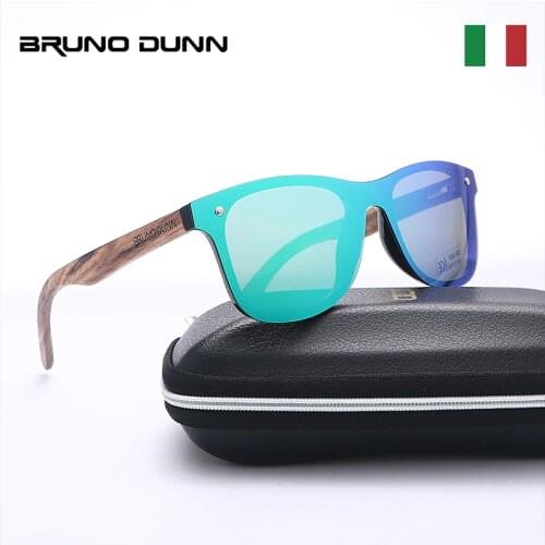 Bruno Dunn Wood Sunglasses Women Men Polarized Brand Design Sunglases Ray oculos de sol feminino masculino lunette soleil femme