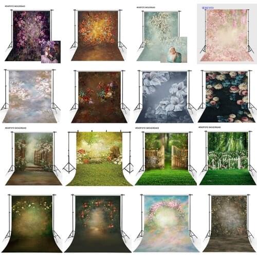 Vintage Flower Photography Backdrop Photo Background Newborn Baby Children Maternity Portrait Backdrop Photo Studio Prop 5x7ft