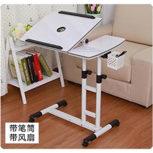 High quality (48*20)*40cm Laptop Desk Movable Anti-Slip Notebook Computer table with pen case & fan