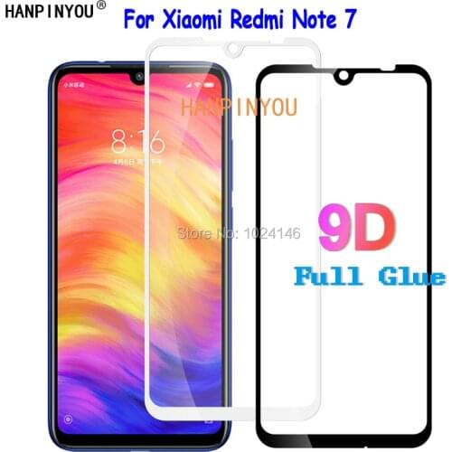 For Xiaomi Redmi Note 7 Pro 7pro 6.3" 5D 6D 9D Full Cover Glue Tempered Glass Screen Protector Explosion-proof Protective Film