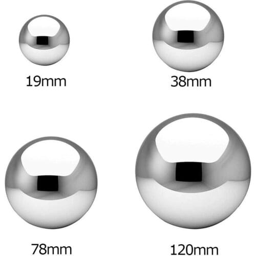 19mm~120mm High Gloss Glitter Stainless Steel Ball Sphere Mirror Hollow Ball For Home Garden Decoration Supplies Ornament 1pcs