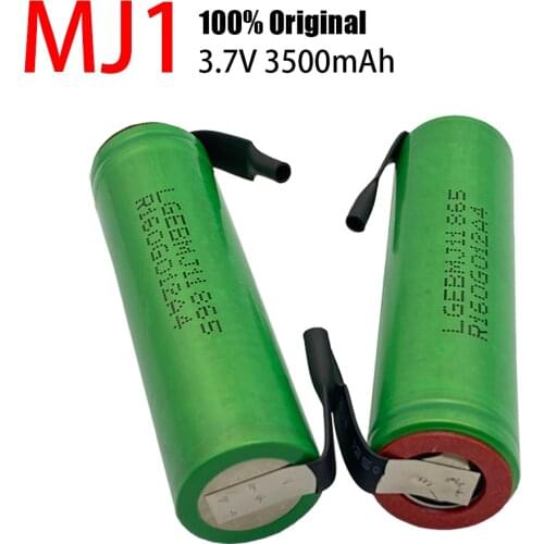 100% Original 3.7 v 3500mah 18650 Lithium Rechargeable Battery For Flashlight batteries for MJ1 18650 battery+DIY nickel