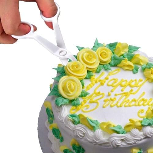 2Pcs/set Piping Flower Scissors Nail Safety Rose Decor Lifter Fondant Cake Decorating Tray Cream Transfer Baking Pastry Tools