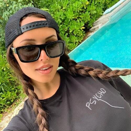 2021 square Sunglasses Womens luxury brand personalized metal decorative Sunglasses mens sunglasses Fashion Leisure UV400