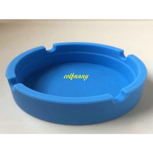 500pcs/lot Fast shipping Men silicone ashtray pocket round soft eco-friendly rubber ashtray Holder unbreakable