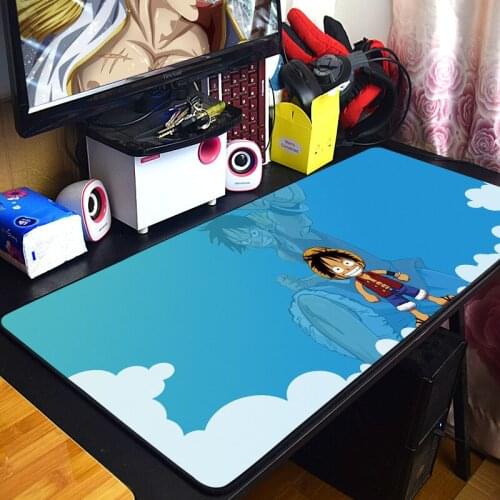 80*30CM Anime One Piece Monkey D. Luffy Roronoa Zoro Tony Tony Chopper Nico Robin computer Game Mouse pad Model toys Gift