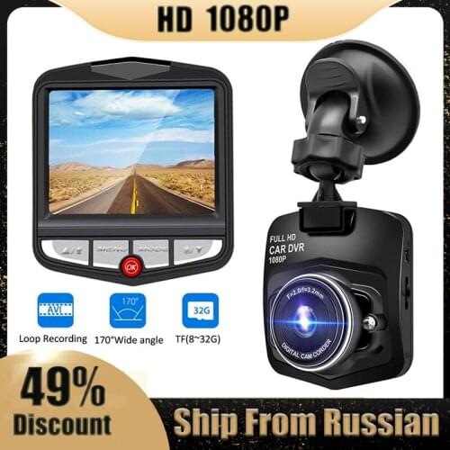 2.4 Inch Car DVR Dash Camera HD 1080P Video Recorder Night Vision Loop Recording Wide Angle Motion Detection Dashcam Registrar