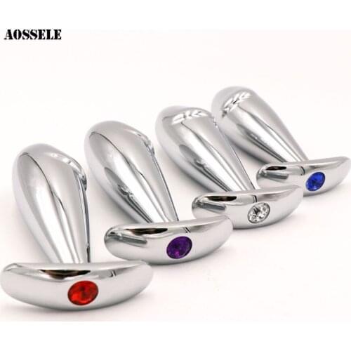 Big Stainless Steel Anal Plug Bead Prostate Massager Jewelry Anal Dildo Metal Butt Plugs Sex Toys For Women Men Gay Erotic Toy