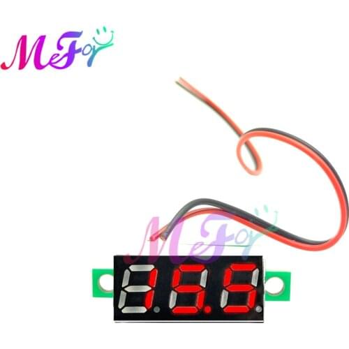 0.28inch Red Blue Digital LED Mini Display Module DC2.5V-32V Voltmeter Voltage Tester Panel Meter Gauge for Motorcycle Car