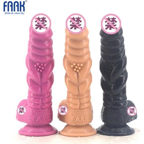 FAAK Huge Anal Dildo Big Butt Plug Vagina Anus Expander Stimulator Prostate Massager Adult Sex Toy for Men Women Dildo Realistic