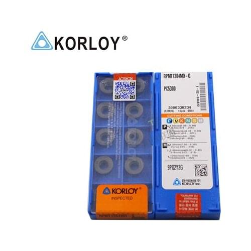 RPMT1204MO-Q PC5300 100% KORLOY Original carbide insert with the best quality 10pcs/lot free shipping
