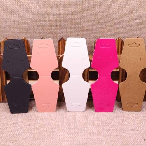 1lot =100 pcs 2018 Hot Sale Pink/ Black/ white /kraft Rose Red Necklace Card Custom Logo Cost Extra MOQ : 1000 PCS 12.5x4cm