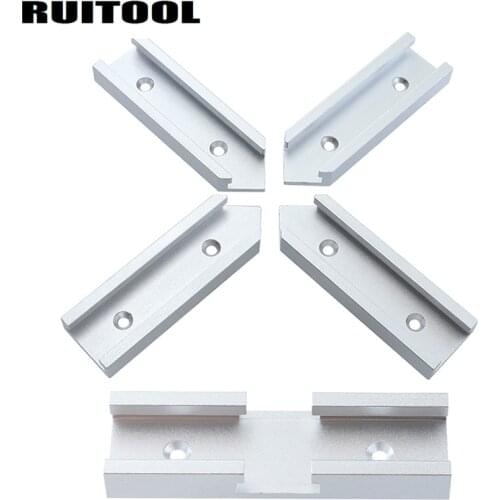 100mm T-track Intersection Kit Miter Track Jig Fixture Connection Parts T-slot For T Slide Router Table Band Saw Workbench Tools