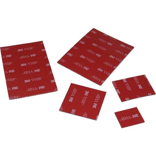 3M VHB Gray Tape Rubber Foam Double-sided Adhesive Strong Sticking Surface Red Gray Bottom Car Accessories Tape