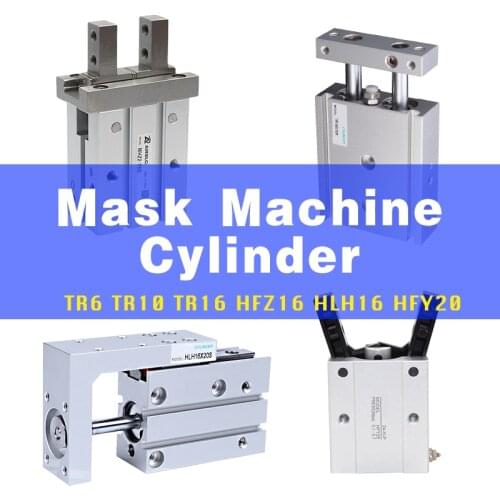 Mask machine small pneumatic Double Shaft TR6-10 TR10-50 60 TR16-20 HFZ16 HFY20 HLH16X20S electric welding machine cylinder