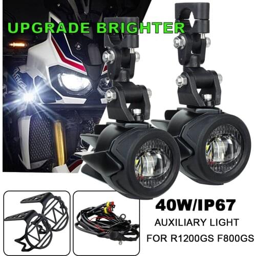 Motorcycle fog light Upgrade Auxiliary Lights Brighter Lamp 40W 6000K for BMW R1200GS F800GS F700GS F650 K1600
