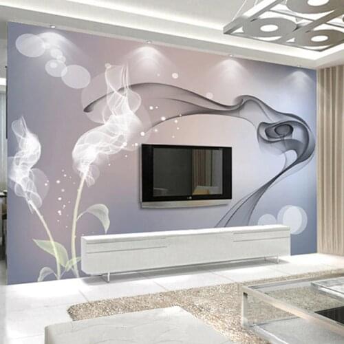 Custom Mural Wallpaper Personalized Non-woven Wall Covering Abstract Modern Minimalist Black And White TV Backdrop Wallpaper