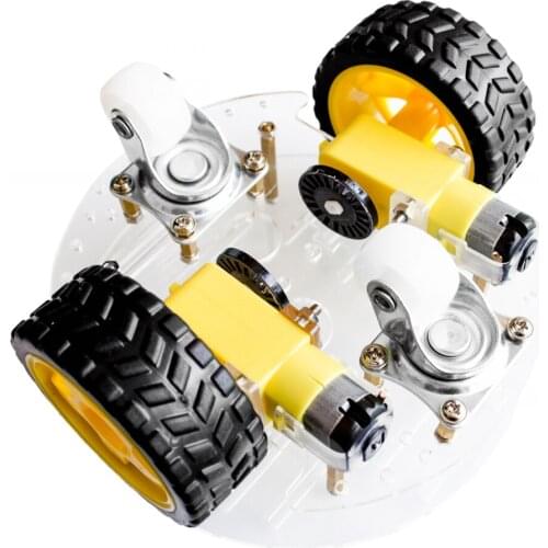Official iSmaring car chassis / robot tracing strong magnetic motor car rt-4 / avoidance car with code disk Diy Wheeled Robotic