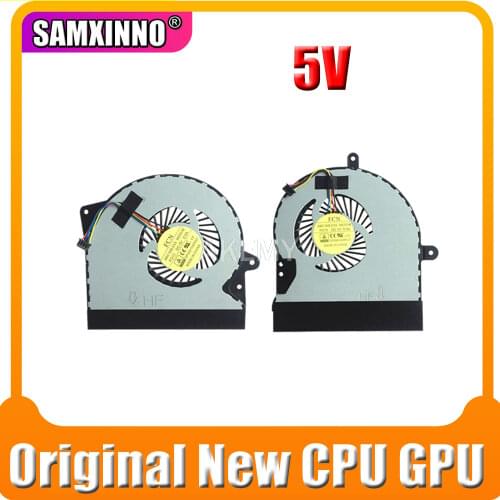 Original New CPU GPU Cooler Fan Heatsink For Asus ROG G751 G751J G751JM G751JL G751JT G751JY Radiator 5V 12V FAN