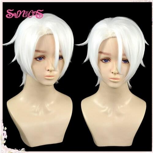SUNXXCOS Anime The Case Study of Vanitas Cosplay Noé Archiviste Cosplay Wigs Vanitas no Karte Heat Resistant Synthetic Wig Cap