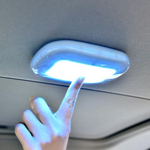 Car Touch LED Night Light Car Roof Light Ceiling Lamp Automobile Interior Reading Light Rechargeable USB Charging Trunk Lamp