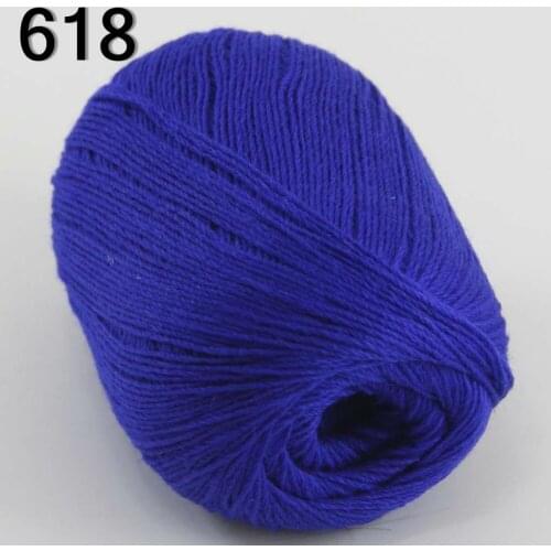 High quality 100% pure cashmere luxury warm soft hand-knitting yarn Royal Blue 233-18