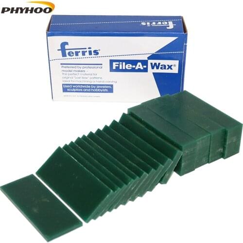 Jewelry Carving Wax Block, Dark Green, Hard, 1 Pound, Sliced Casting wax