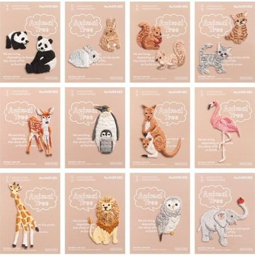 Cartoon Cute Rabbit iron patches for clothing Embroidery Hot Cloth Gumm Hole Patch Eating Carrot Pattern Animal Decoration