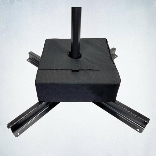 Patio Umbrella Base Weight Bag Weatherproof Square with Large Opening, Universal Size for Standard Outdoor Patio Umbrella