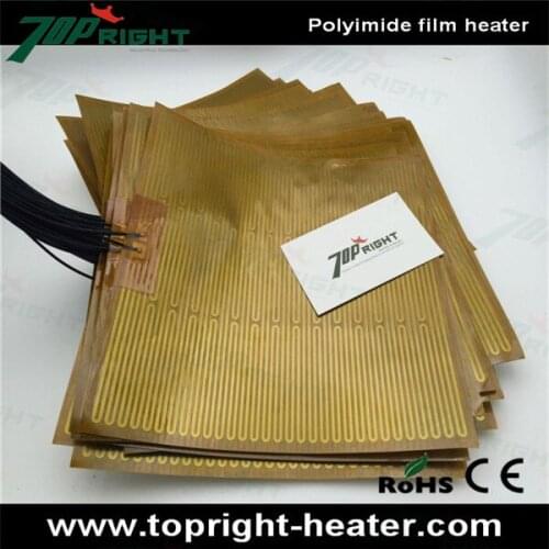 200mm x 200mm 220v polyimide film heater, kapton heating element