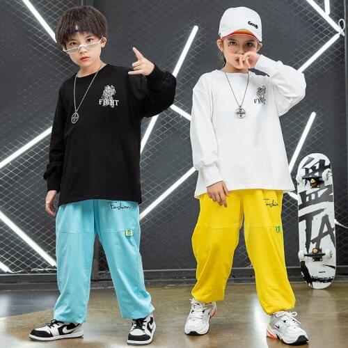 2021 Sudadera de hip hop para hombre, camisa grande, cintura ancha, pantalones, ropa de baile de jazz para hombre, ropa de calle