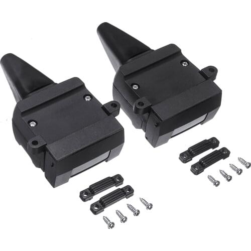 2pcs 12 Pin Flat Trailer Socket Plug Set Connector Female & Male Boat Caravan Camper Trailer Connector Adapter Socket Plug