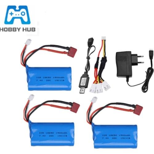 7.4V 1500mAh Lipo Battery 12423 12428 For Wltoys 12401 12402 12402A Crawler Car Parts 2s 18650 7.4 V Lithium battery