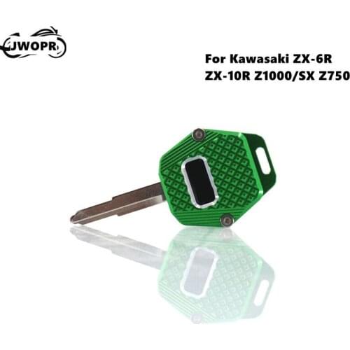 JWOPR Motorcycle Key Handle Protective Shell Key Cover Cover Key Head Modification Accessories for Kawasaki ZX-6R Z1000/SX Z750