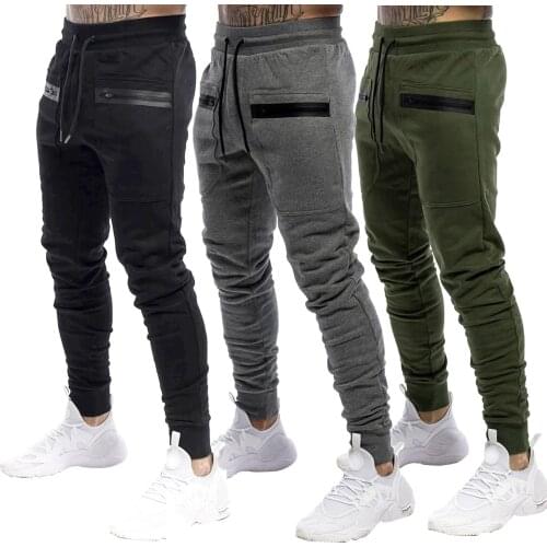 2021 Mens Cargo Pants Bottoms Cotton Sports Sweat Pants Training Casual Trousers Autumn Winter Streetwear pantalones hombre