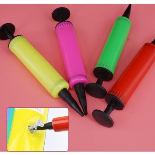 New Mini Hand Held Double Action Balloon Air Pump Inflator for Birthday Wedding Christmas Party