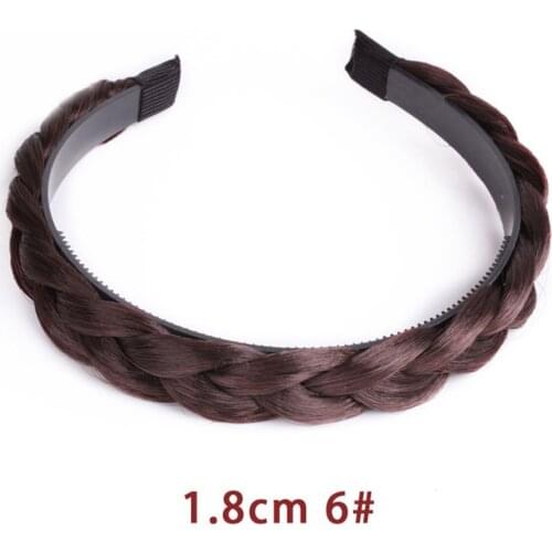 Braided Hair Hoop Braided Headband Fashion Woman Girls Hair Band Accessory EF