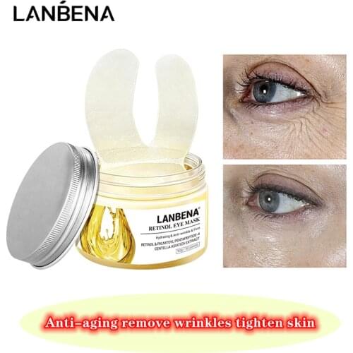 LANBENA Eye Patches RetinolHyaluronic VC Moisturizing Serum Anti-Aging/PuffinessDarkCircleEyesRemoveFineLines And Spots Eye Care