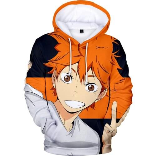 Suitable 3D Haikyuu!! Hoodies Sweatshirts Men Women Streetwear Fashion Autumn Hip Hop Hooded Casual Boys Girls Comic Pullovers