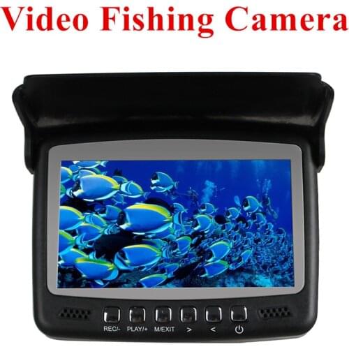 HD 1000TVL Underwater Ice Video Fishing Camera IR Night Vision 4.3 inch monitor camera kit Visible Video Fish Finder