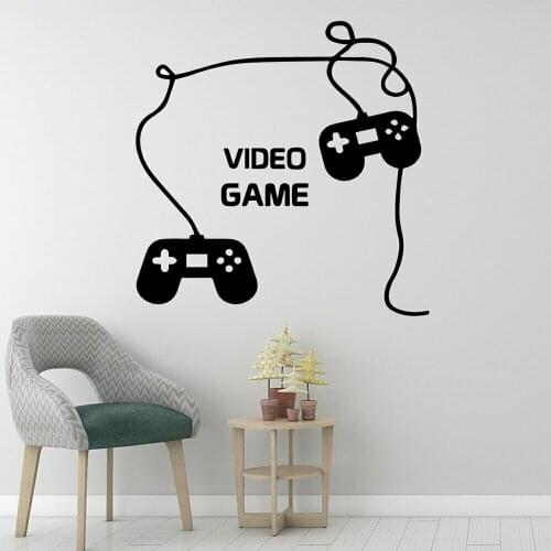 Vided Game Wall Stickers Boys Dormitory Art Decor Vinyl Removable Wall Decals Kids Playing Room Modern Home Decoration Y930