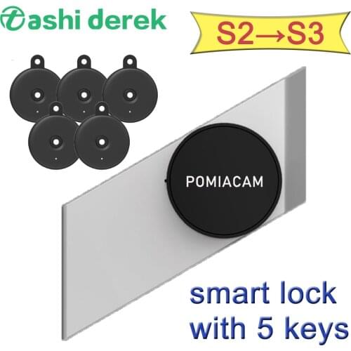 S3 Sherlock Lock with 5unit Bluetooth Key In Stock , Keyless Lock ,Fingerprint Smart Door Lock Bluetooth Wireless Phone App Open
