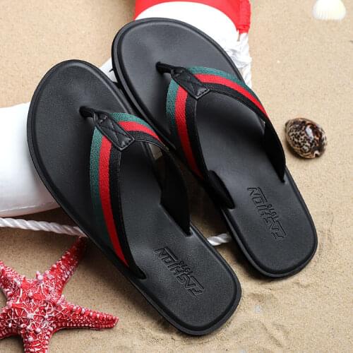 Qmaigie summer slippers flip flops for men designer luxury brand Shoes beach 2021 slides soft men slippers big size 47 48 49 50
