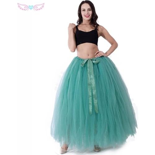 Light green Handmade ,ankle length , Bridal Tulle Skirt, Bridesmaids Skirt, Wedding Skirt, Tutu Skirt Flower in general