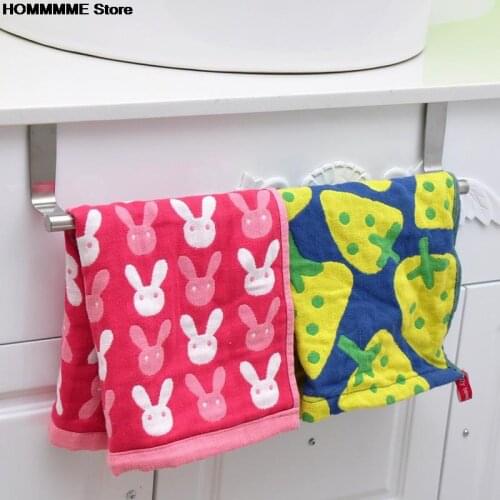 High Quality 1PC 23cm Portable Stainless Steel Towel Bar Set Rack Tower Holder Hanger Bathroom Hotel Shelf Holder